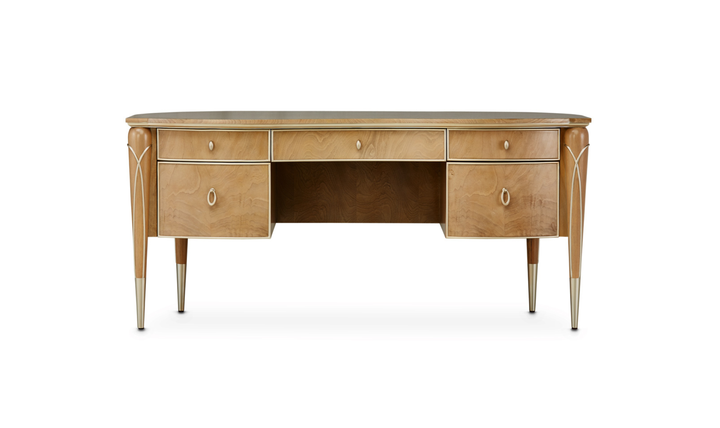 Aico Villa Cherie Caramel Office Desk-jennifer furniture