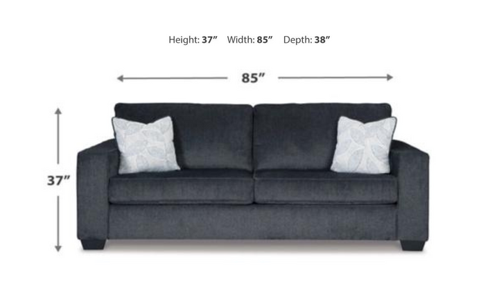 Altari Sleeper Sofa Bed With High-Resiliency Foam Cushions-Jennifer Furniture