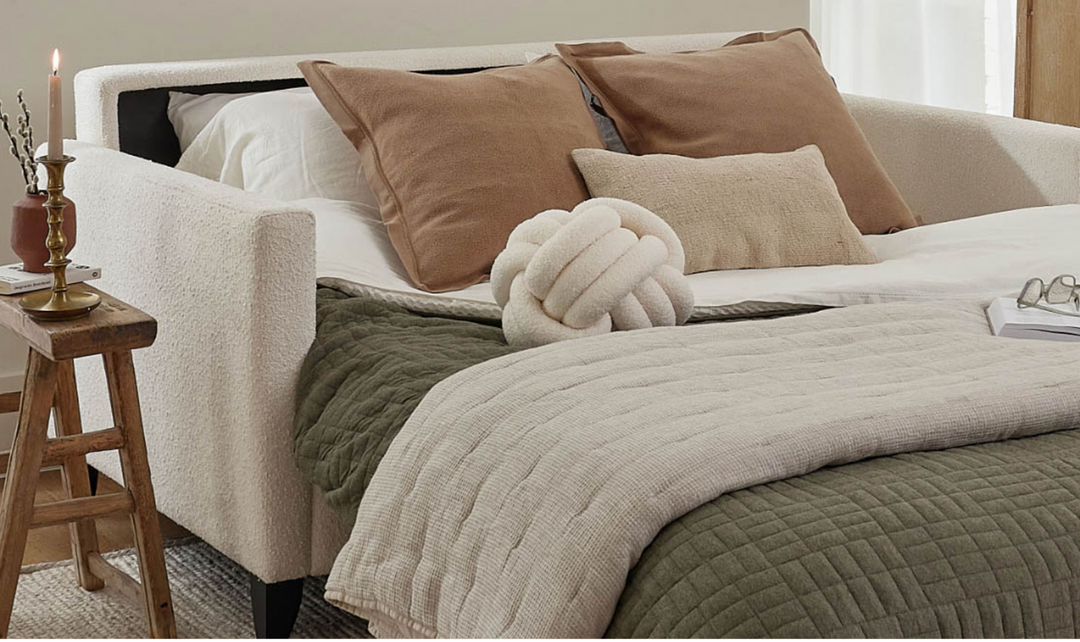 American Leather Naomi Today Sleeper Sofa In Beige-Jennifer Furniture