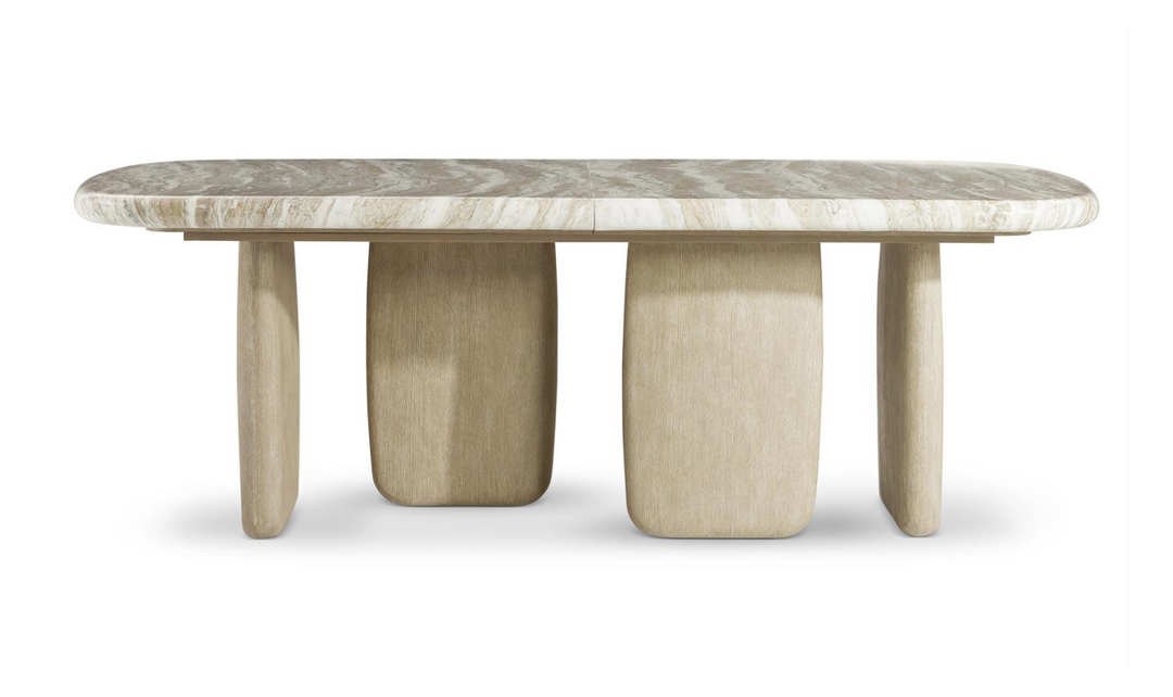 Arcadia Rectangular Dining Table With Monolithic Legs-Jennifer Furniture
