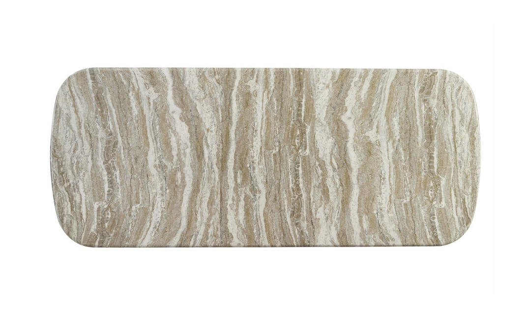 Arcadia Rectangular Dining Table With Monolithic Legs-Jennifer Furniture