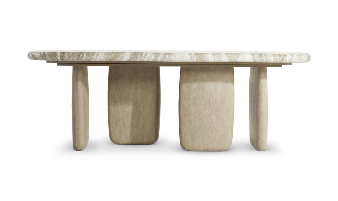 Arcadia Rectangular Dining Table With Monolithic Legs-Jennifer Furniture