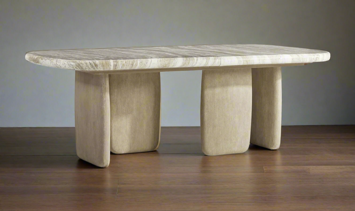 Arcadia Rectangular Dining Table With Monolithic Legs-Jennifer Furniture