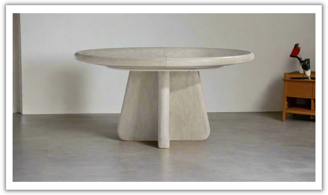 Arcadia Extendable Round Adjustable Dining Table-Jennifer Furniture