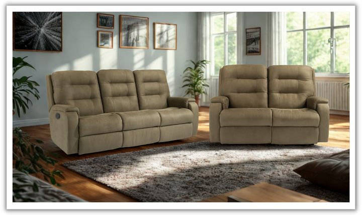 Arlo Fabric Power Reclining Living Room Set With Power Headrests