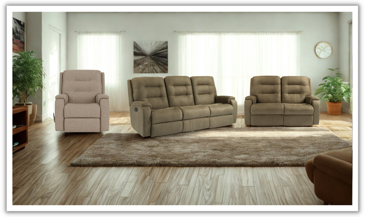 Arlo Fabric Power Reclining Living Room Set With Power Headrests