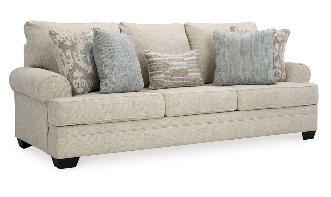 Modern Heritage Asanti 2 Pieces Fog Fabric Living Room set
