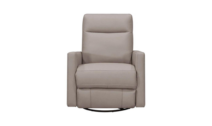 Ashby Manual Swivel Rocker Leather Recliner Chair-Jennifer Furniture