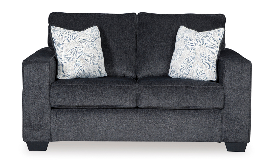 Ashley Altari Stationary Fabric Loveseat with 2 Pillows-Jennifer Furniture