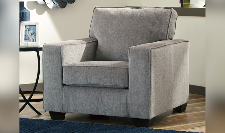 Ashley Altari Fabric Wooden Chair with Track Arms & Cushion Back-Jennifer Furniture