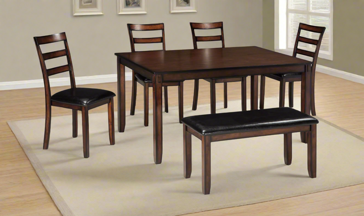 Modern Heritage Coviar Dining Sets in Brown Finish