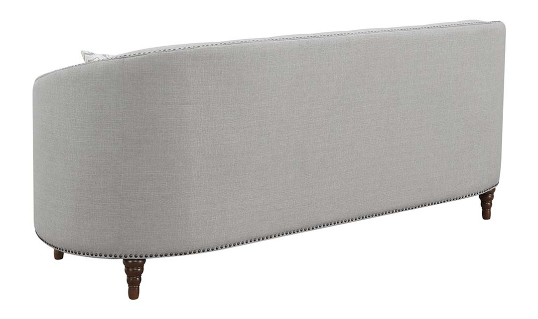Coaster Avonlea 3-Seater Fabric Tufted Sofa with Recessed Arms