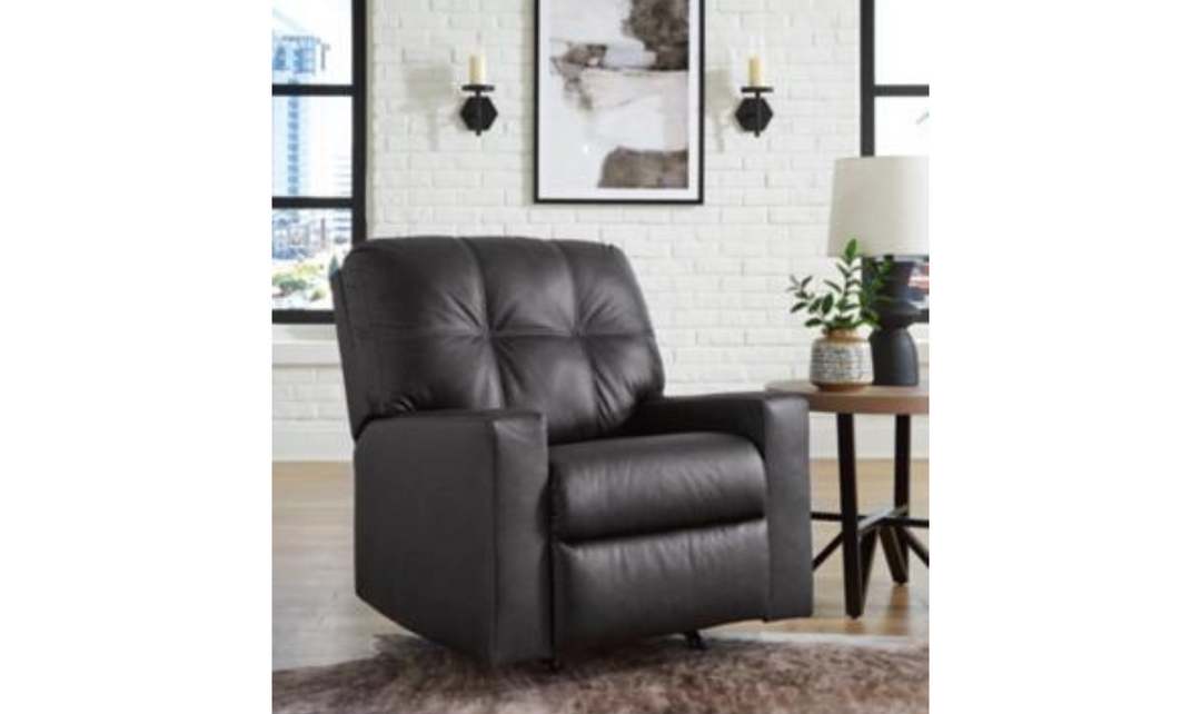 Barlin Mills Leather Pull Tab Gentle rocking Recliner Chair