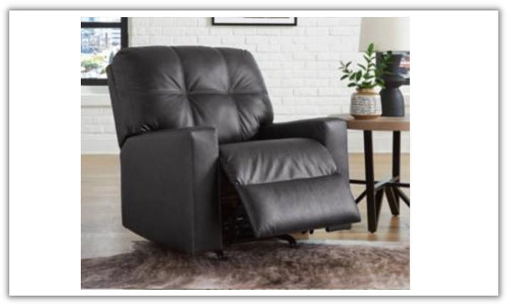 Barlin Mills Leather Pull Tab Gentle rocking Recliner Chair