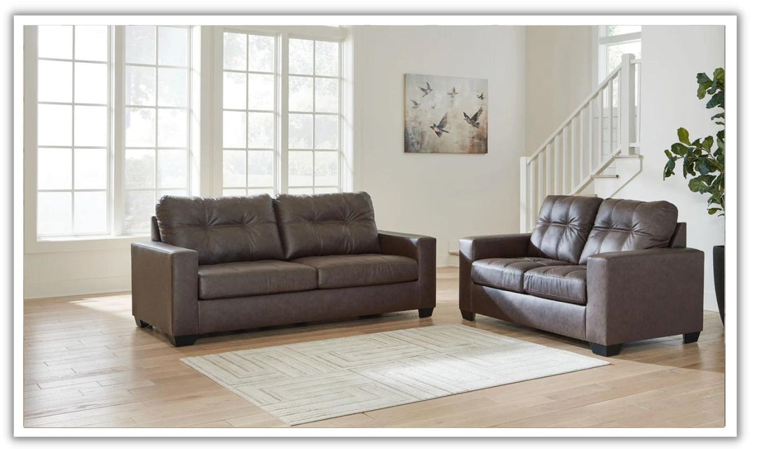 Barlin Mills Faux Leather Living Room Set