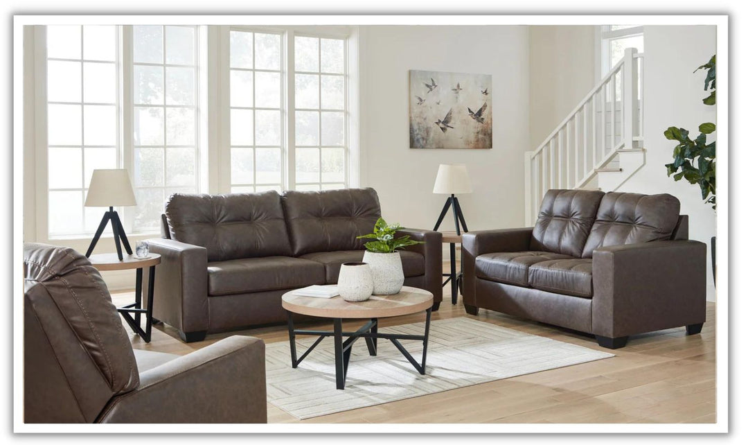 Barlin Mills Faux Leather Living Room Set