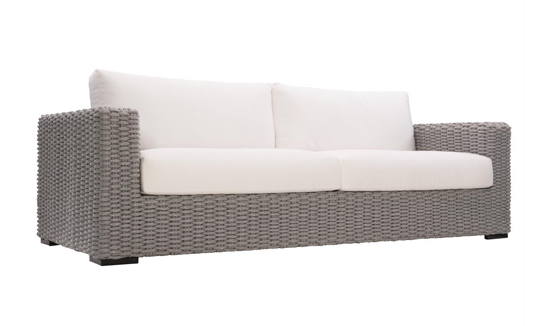Bernhardt Capri 2-Seater Outdoor Sofa with Track Arms in Gray