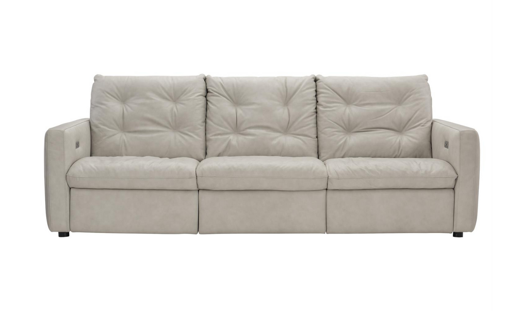Bernhardt Kaya 3-Seater Leather Power Motion Sofa with USB Port- Jennifer Furniture