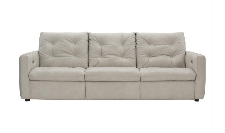 Bernhardt Kaya 3-Seater Leather Power Motion Sofa with USB Port- Jennifer Furniture