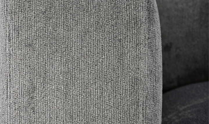 Bernhardt Noel Fabric Gray Chair with Feather Down Cushion & Accent Throw Pillow