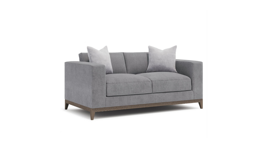 Bernhardt Noel Fabric Gray Living Room Set with Feather Down Cushion & Accent Throw Pillow-jennifer furniture