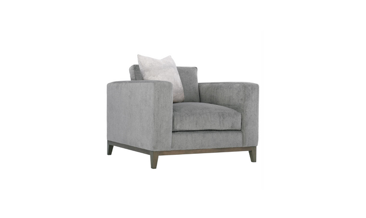 Bernhardt Noel Fabric Gray Living Room Set with Feather Down Cushion & Accent Throw Pillow-jennifer furniture