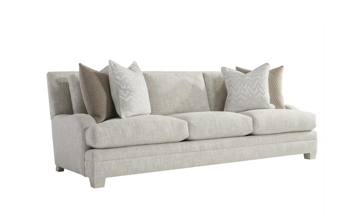 Bernhardt Rollins 3-Seater Gray Fabric Sofa