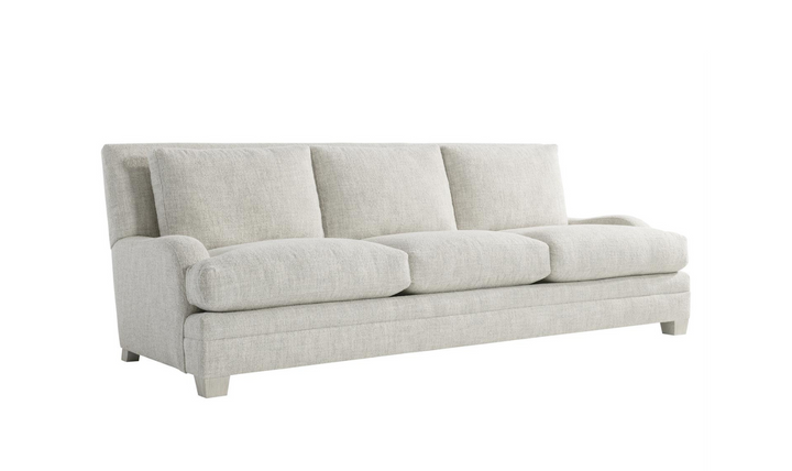 Bernhardt Rollins 3-Seater Gray Fabric Sofa