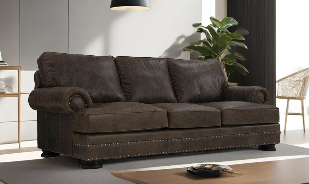 Bernhardt 3 Seater Foster Sofa With Rolled Arms