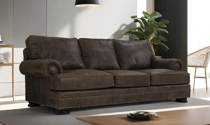 Bernhardt 3 Seater Foster Sofa With Rolled Arms