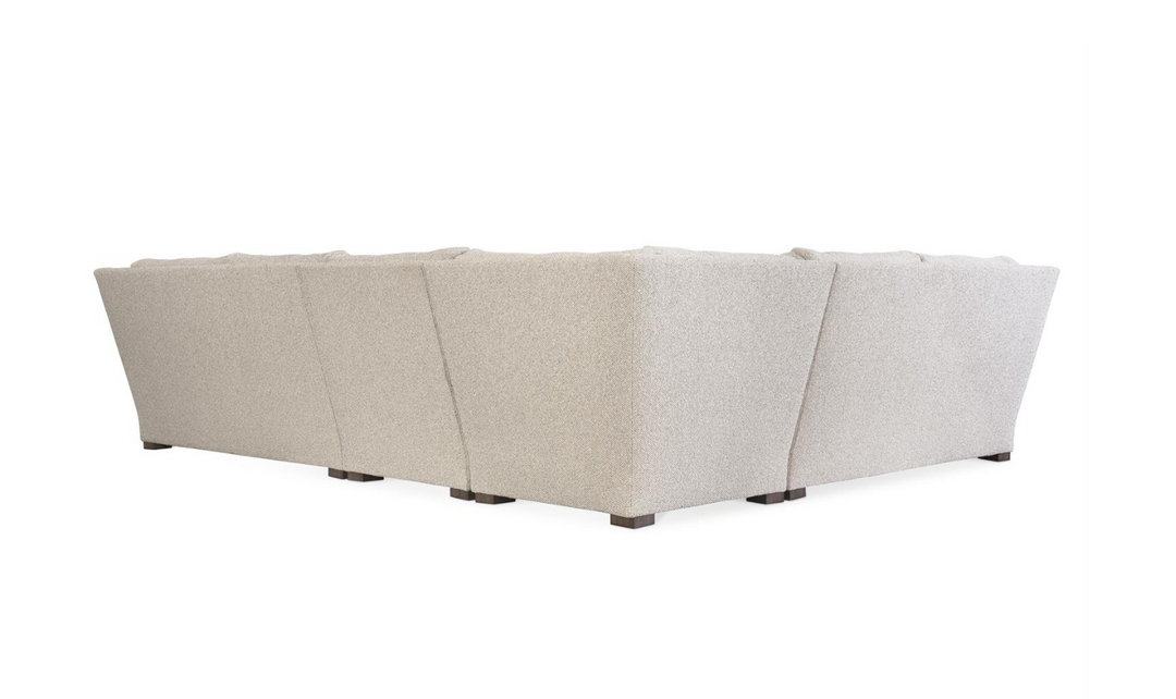 Bernhardt Ventura Fabric Sectional Sofa with Feather Down Cushions