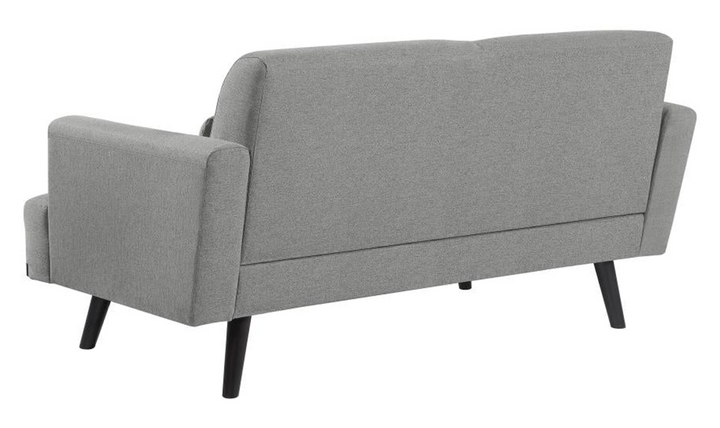 Coaster Furniture Blake 2-Seater Stationary Fabric Loveseat in Gray