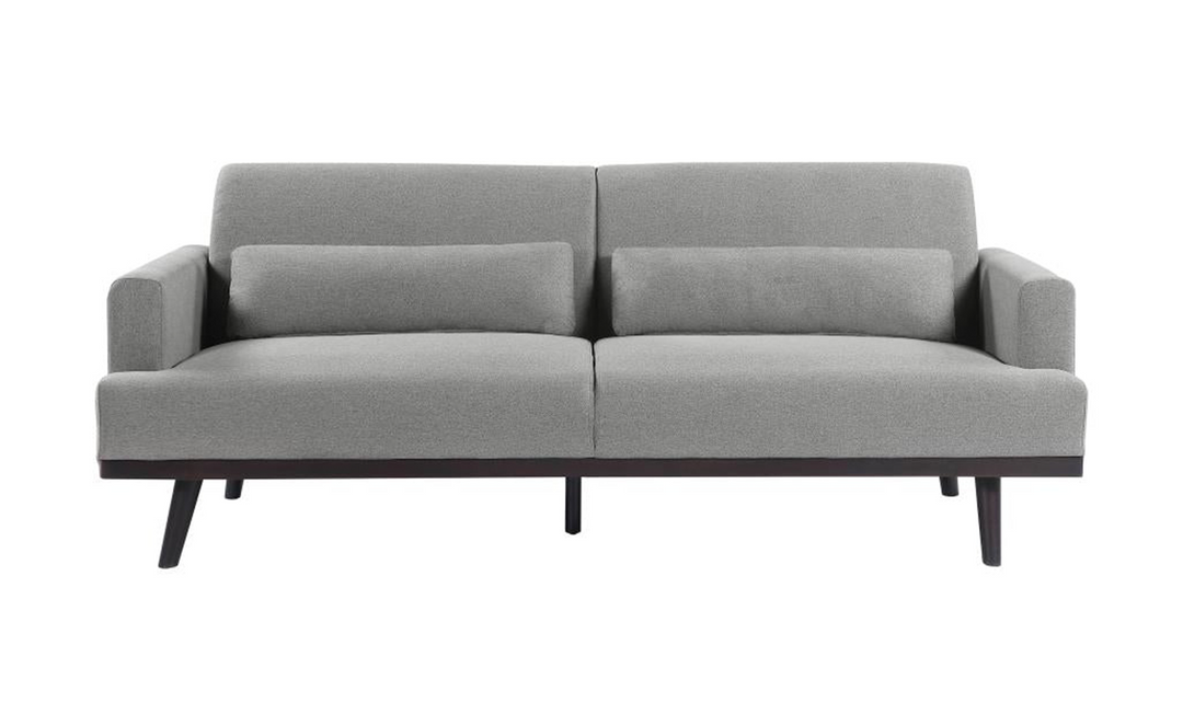 Coaster Furniture Blake 3-Seater Stationary Fabric Sofa in Gray