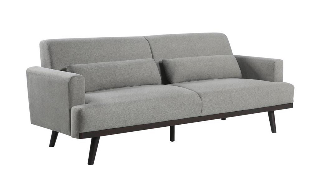Coaster Furniture Blake 3-Seater Stationary Fabric Sofa in Gray