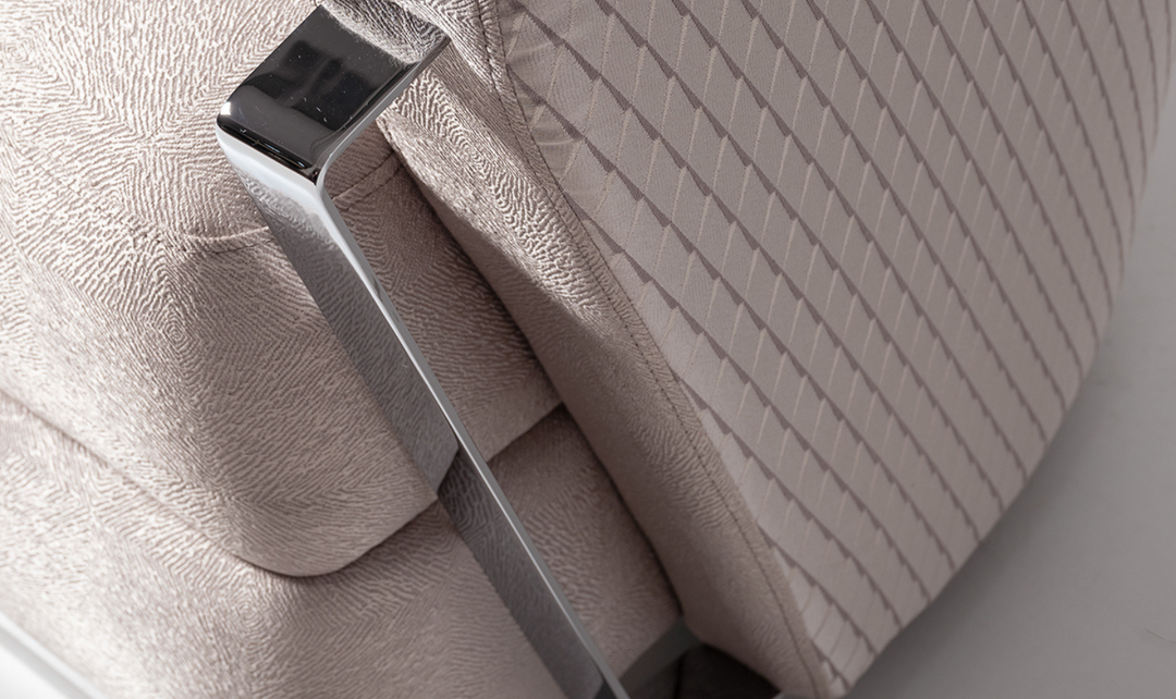 Carmela Accent Chair With Metal Bands