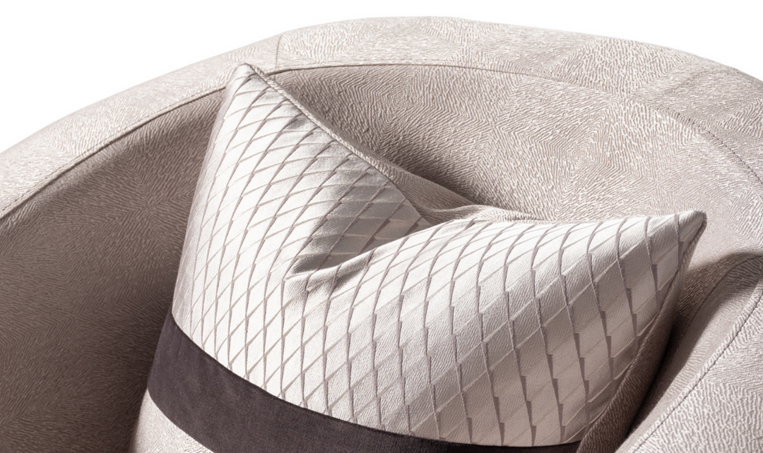 Carmela Accent Chair With Metal Bands