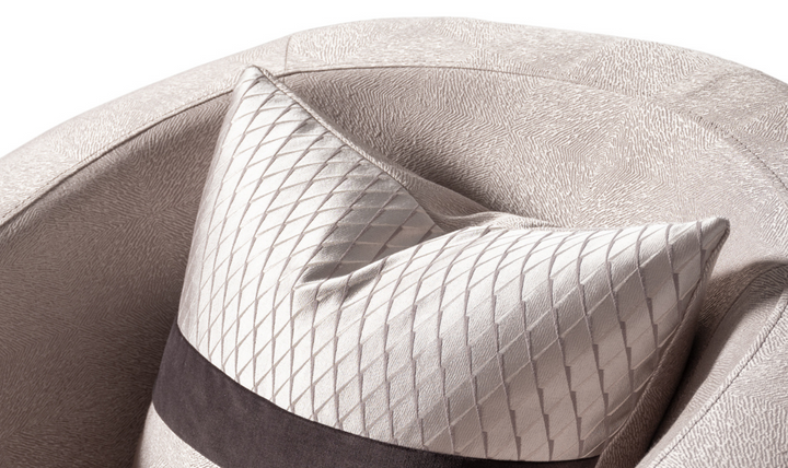 Carmela Accent Chair With Metal Bands