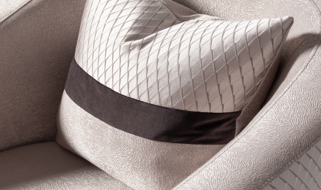 Carmela Accent Chair With Metal Bands