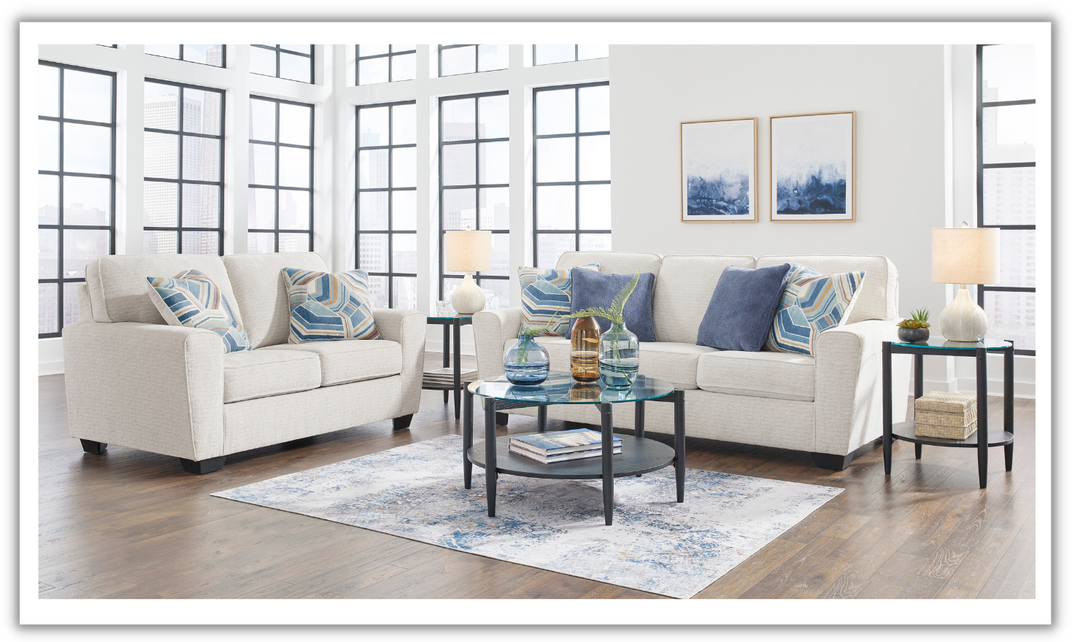 Cashton Fabric Living Room Set With Removable Seats