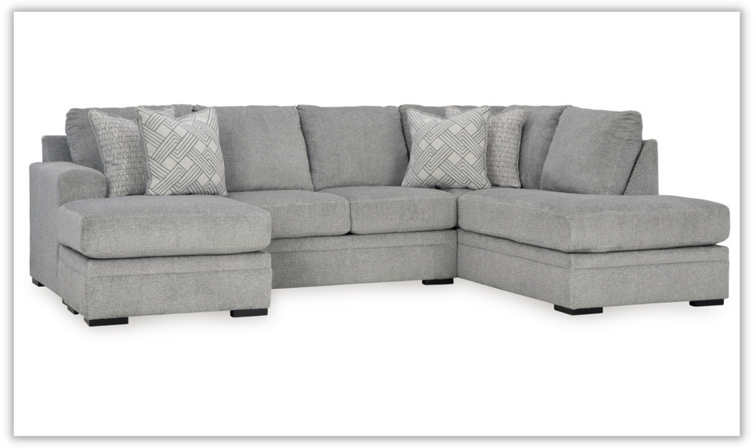 Casselbury 2-Piece U-Shaped Polyester Sectional with Chaise