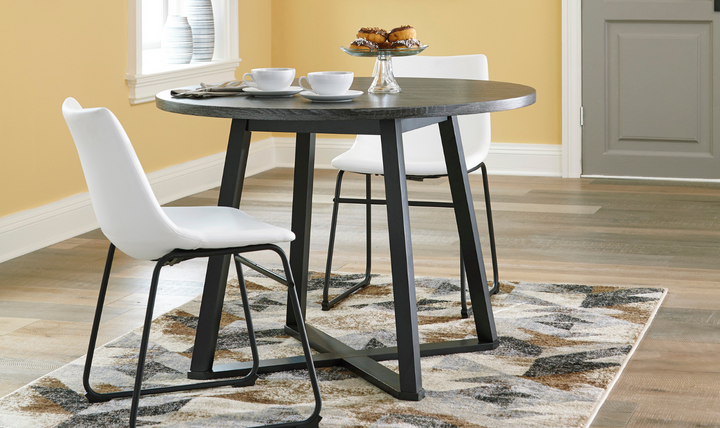 Centiar Round Dining Room Table-Jennifer Furniture