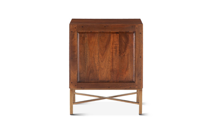 Cosmopolitan 3-Drawer Nightstand in Honey Brown-Jennifer Furniture