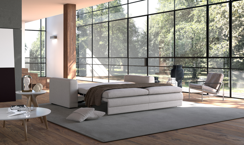 Cove Sleeper Sofa With Hybrid Deluxe Function-Jennifer Furniture