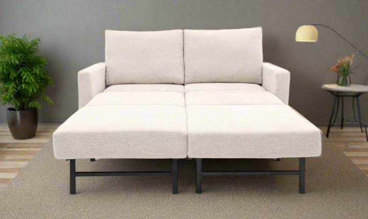 Gio Italia Cuddle Queen Fabric Sleeper Sofa With Nest Function