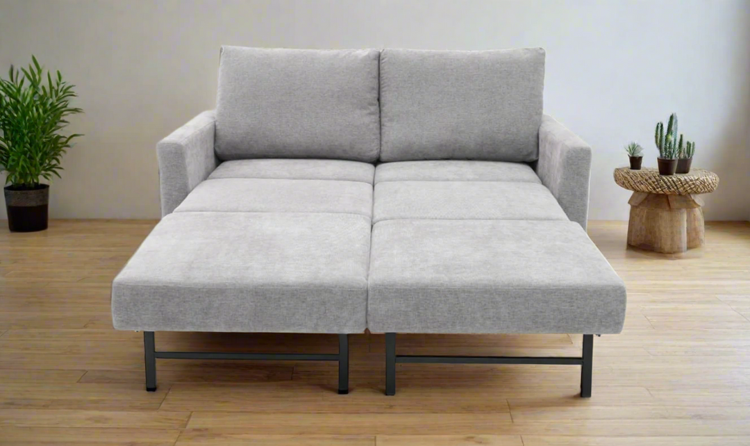 Gio Italia Cuddle Queen Fabric Sleeper Sofa With Nest Function