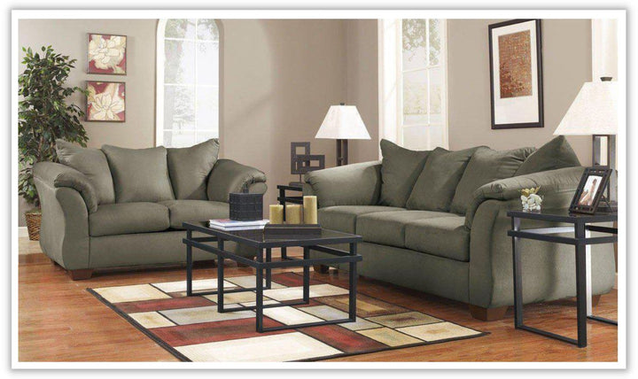 Modern Heritage Darcy 2-Pieces Fabric Contemporary Living Room Set