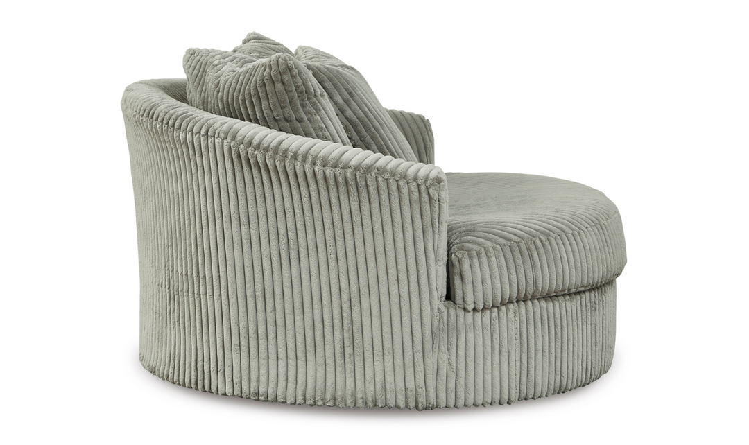 Modern Heritage Lindyn Round Oversized Swivel Accent Chair