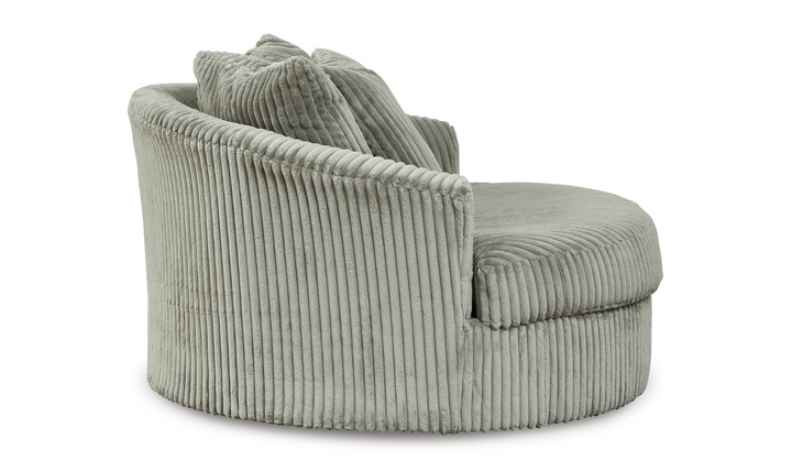 Modern Heritage Lindyn Round Oversized Swivel Accent Chair