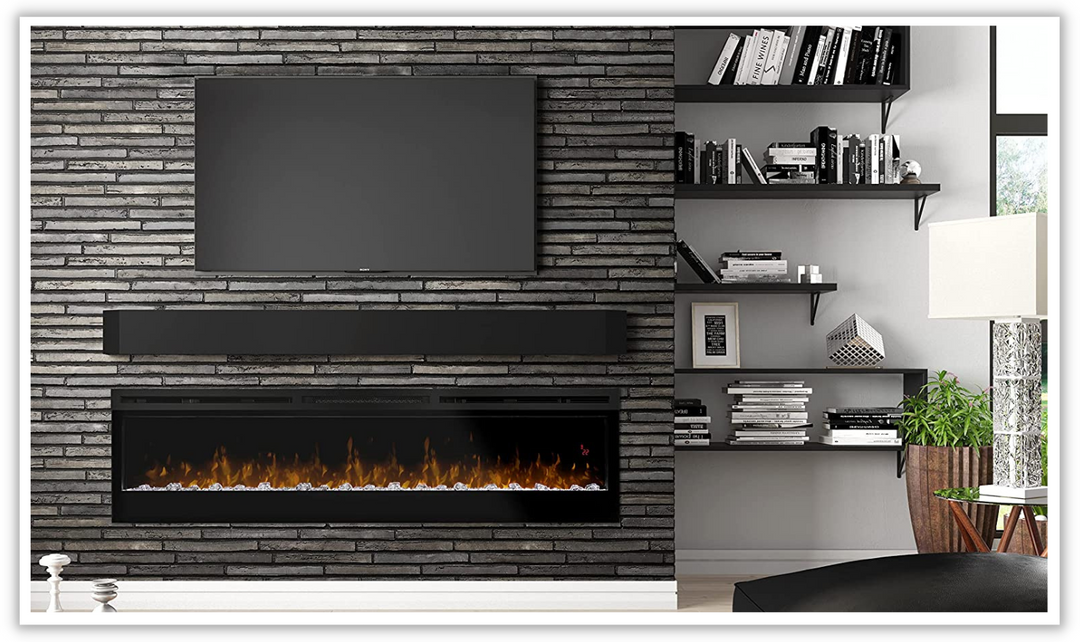 Dimplex Prism Series Linear Electric Fireplace in Black