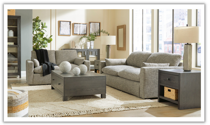 Modern Heritage Dramatic Granite Fabric Living Room set